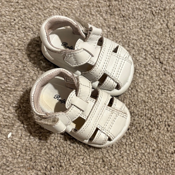 Ralph Lauren Cream Baby Sandals - Picture 1 of 4